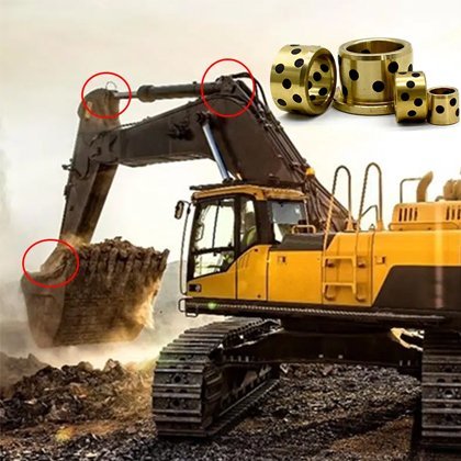 Heavy machinery moving parts